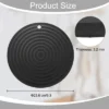 Unique Bargains Round Heat Resistant Silicone Trivet Mat With Hang Hole 2 Pcs -Kitchen Tools Shop GUEST 5a3f76c5 e83f 490a 9da5 2917b1682dc3