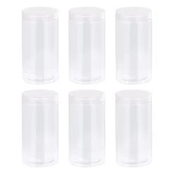 Unique Bargains Round Clear Plastic Empty Jars With Transparent Screw Top Lids For Storage 6 Pcs -Kitchen Tools Shop GUEST 5a70f482 7bae 447e 8031 f3c80f4b60d6
