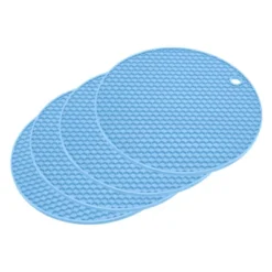 Unique Bargains Silicone Heat Resistant Non-slip Flexible Trivets 7.08" X 7.08” X 0.57" 4 Pcs -Kitchen Tools Shop GUEST 5ae60b1d 0d50 459d 8aa4 aef84d28f72b