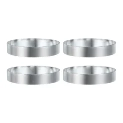 Unique Bargains Stainless Steel Seamless Nonstick Mirror Coating Round Cake Ring 4 Pcs -Kitchen Tools Shop GUEST 5b2f7c2f 65b5 4f5d a29f 7524b7613b81