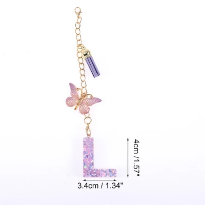 Unique Bargains Star Sequin Letter L Butterfly Tassel Water Cup Pendant Purple 1 Pc 3 Unique Bargains Star Sequin Letter L Butterfly Tassel Water Cup Pendant Purple 1 Pc