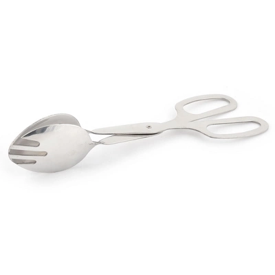 Unique Bargains Metal Kitchen Stylish Convenient Food Tongs Silver Tone 1 Pc 3 Unique Bargains Metal Kitchen Stylish Convenient Food Tongs Silver Tone 1 Pc