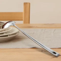 Unique Bargains Stainless Steel Ladle Kitchenware Spoons 11.6" Silver Tone 1 Pc -Kitchen Tools Shop GUEST 5dc757b7 d63e 460e afea a2c6c241303a