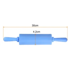 Unique Bargains Silicone Smooth Non-Stick Small Heat Resistant Rolling Pins