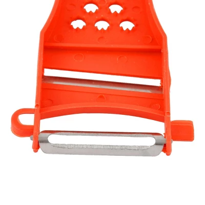 Unique Bargains Plastic Frame Vegetable Fruit Slicer Peeler Shredder Red 4 Pcs 5 Unique Bargains Plastic Frame Vegetable Fruit Slicer Peeler Shredder Red 4 Pcs - Image 3