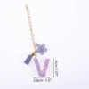 Unique Bargains Star Sequin Letter V Flower Tassel Water Cup Pendant Purple 1 Pc