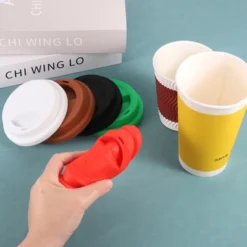Unique Bargains Silicone Reusable Spill-Proof Durable Sealed Cup Lids 4 Pcs -Kitchen Tools Shop GUEST 6155177a 6af6 4ffa a7a8 19889cb1b408