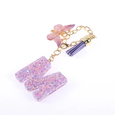 Unique Bargains Star Sequin Letter M Butterfly Tassel Water Cup Pendant Purple 1 Pc 6 Unique Bargains Star Sequin Letter M Butterfly Tassel Water Cup Pendant Purple 1 Pc - Image 4