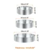 Unique Bargains 304 Stainless Steel Durable Corrosion Resistant High Temperature Resistance Cake Rings 1 Pc