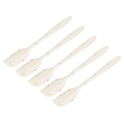 Unique Bargains Heat-resistant Scraper Silicone Spatula Spoon For Baking Cooking Mixing 8.5” White 5 Pcs 8 Unique Bargains Heat-resistant Scraper Silicone Spatula Spoon For Baking Cooking Mixing 8.5” White 5 Pcs - Image 6