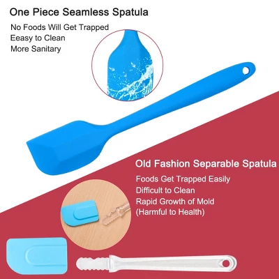 Unique Bargains Heat Resistant Non-scratch Non Stick Seamless Spatula Set 5 Pcs 5 Unique Bargains Heat Resistant Non-scratch Non Stick Seamless Spatula Set 5 Pcs - Image 3