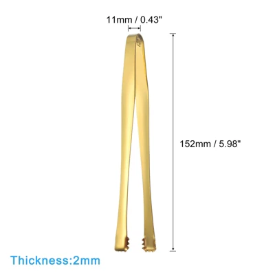 Unique Bargains Stainless Steel Ice Appetizers Sugar Serving Mini Tongs 3 Unique Bargains Stainless Steel Ice Appetizers Sugar Serving Mini Tongs