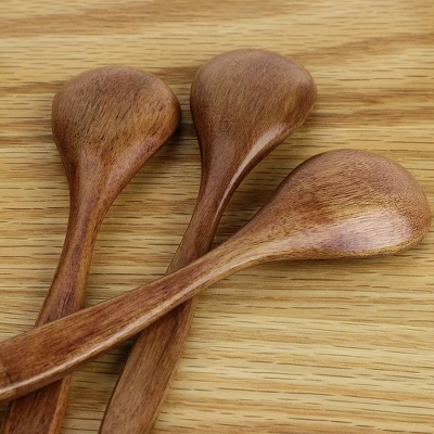 Unique Bargains Wooden Natural Grain Home Kitchen Soup Oil Salt Sugar Dining Spoons 5.5" Length Brown 6 Pcs 5 Unique Bargains Wooden Natural Grain Home Kitchen Soup Oil Salt Sugar Dining Spoons 5.5" Length Brown 6 Pcs - Image 3