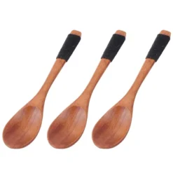 Unique Bargains Wood Kitchen Cooking Salt Candy Peper Holder Spoon 15cm Length 3pcs Brown -Kitchen Tools Shop GUEST 664ad139 d147 4711 bcfb 76965218e04e