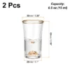 Unique Bargains Polystyrene Lightweight Shot Glasses With Gold Mountain Design 2 Pcs 1 Unique Bargains Polystyrene Lightweight Shot Glasses With Gold Mountain Design 2 Pcs -Kitchen Tools Shop GUEST 66bc4882 b809 49ac a6ff 6c2ee70f6e51