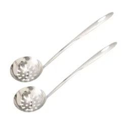 Unique Bargains Stainless Steel Mesh Slotted Strainer Ladle Cooking Utensil 10" Length Silver Tone 2 Pcs -Kitchen Tools Shop GUEST 674f37b0 7c9f 495b b618 c376b0de1ab6