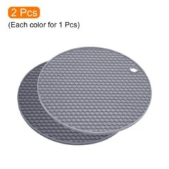 Unique Bargains Silicone Heat Resistant Non-slip Flexible Trivet Mat Deep Gray, Light Gray 2 Pcs 6 Unique Bargains Silicone Heat Resistant Non-slip Flexible Trivet Mat Deep Gray, Light Gray 2 Pcs -Kitchen Tools Shop GUEST 6899853a d9d9 437a a978 7d4720bee5e8