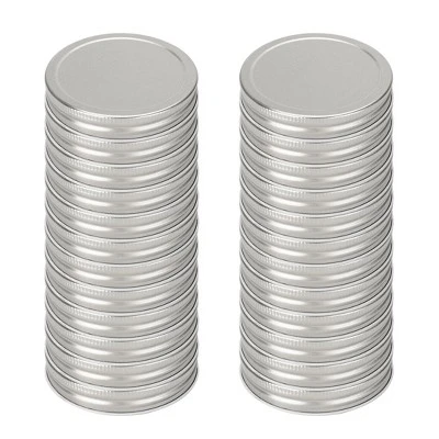 Unique Bargains Iron Regular Mouth Mason Canning Jars Lid With Sealing Rings 24 Pcs 6 Unique Bargains Iron Regular Mouth Mason Canning Jars Lid With Sealing Rings 24 Pcs - Image 4