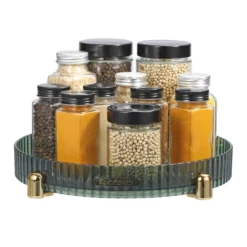 Unique Bargains Kitchen PET Rotating Turntable Lazy Susan Organizer Spice Rack 1 Pc -Kitchen Tools Shop GUEST 699e0bbb 3f08 4209 8fc2 26e2c5d70454