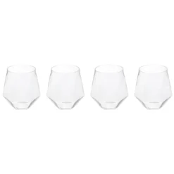 Unique Bargains PET Diamond Shape Stemless Lightweight Wine Glasses -Kitchen Tools Shop GUEST 69a36c0f 78c0 400f a49b dc97cd224556