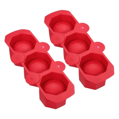 Unique Bargains Silicone Freezer Home Use 3-Cavity Ice Cube Trays 13 Unique Bargains Silicone Freezer Home Use 3-Cavity Ice Cube Trays - Image 11
