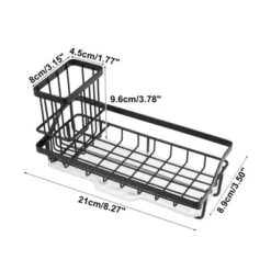 Unique Bargains Kitchen Storage Stainless Steel Sink Caddy 8.27"x3.5"x2.52" -Kitchen Tools Shop GUEST 6a8de614 56af 47e2 b68e bbc7d02332b1