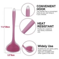 Unique Bargains Heat Resistant Ergonomic Handle Non-Stick Soup Ladle 11.4 Inch Fuchsia 1 Pc 10 Unique Bargains Heat Resistant Ergonomic Handle Non-Stick Soup Ladle 11.4 Inch Fuchsia 1 Pc -Kitchen Tools Shop GUEST 6b03cf43 d69a 4fde abe1 4e3b7ce65821
