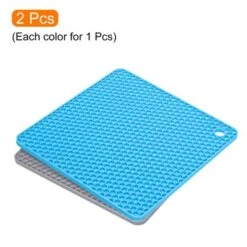 Unique Bargains Silicone Heat Resistant Non-Slip Drying Mat Trivet Light Gray, Blue 2 Pcs -Kitchen Tools Shop GUEST 6b80c97a fc99 46cf 8ae6 7a6263cfe2f0