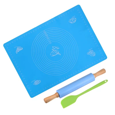 Unique Bargains Silicone Non-Stick Small Heat Resistant Wooden Handle Rolling Pins 3 Pcs 4 Unique Bargains Silicone Non-Stick Small Heat Resistant Wooden Handle Rolling Pins 3 Pcs - Image 2