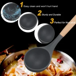 Unique Bargains Heat Resistant Kitchen Cooking Dark Gray Soup Ladle 12.4 Inch Dark Gray 1 Pc 10 Unique Bargains Heat Resistant Kitchen Cooking Dark Gray Soup Ladle 12.4 Inch Dark Gray 1 Pc -Kitchen Tools Shop GUEST 6ee344fb 25fe 420e bae5 effc16de6ad0