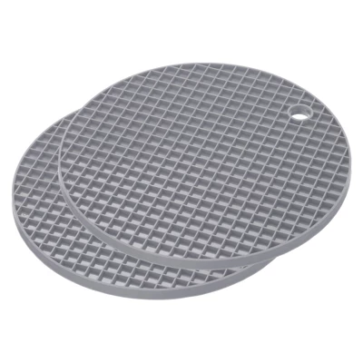 Unique Bargains Silicone Heat Resistant Non-slip Flexible Trivet Mats Light Gray 2 Pcs 5 Unique Bargains Silicone Heat Resistant Non-slip Flexible Trivet Mats Light Gray 2 Pcs - Image 3
