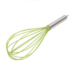 Unique Bargains 12" 6-Wire Whisk Hand Wash Stainless Steel Silicone Silver Tone Green -Kitchen Tools Shop GUEST 6f4b4e23 ffcf 4775 9eeb 7eb4b3a3c53f