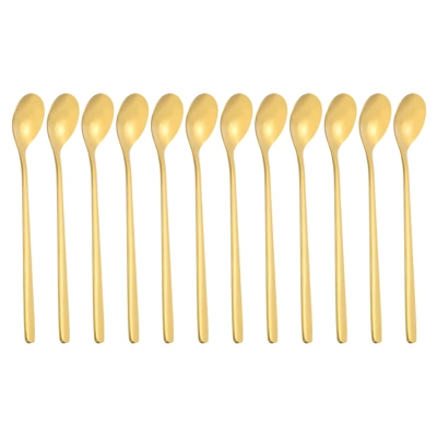 Unique BargainsStainless Steel Long Handle Iced Tea Coffee Spoons 12 Pcs 6 Unique BargainsStainless Steel Long Handle Iced Tea Coffee Spoons 12 Pcs - Image 4