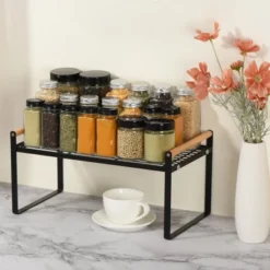 Unique Bargains Kitchen H-shaped Stackable Spice Racks Countertop Shelves Organizer 9 Unique Bargains Kitchen H-shaped Stackable Spice Racks Countertop Shelves Organizer -Kitchen Tools Shop GUEST 6f8cfd79 e2dc 4851 896f de09f956036b