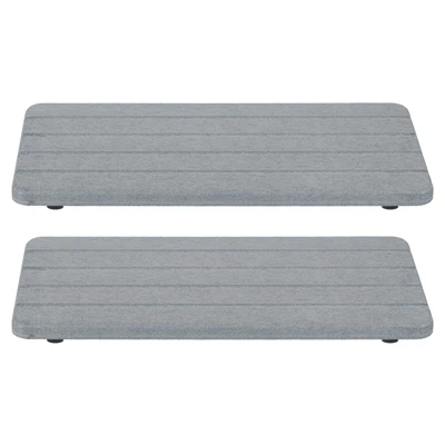 Unique Bargains Diatomite Water Absorbent Grooves Soap Dish Drying Mats 8.66" X 4.33" 2 Pcs 8 Unique Bargains Diatomite Water Absorbent Grooves Soap Dish Drying Mats 8.66" X 4.33" 2 Pcs - Image 6