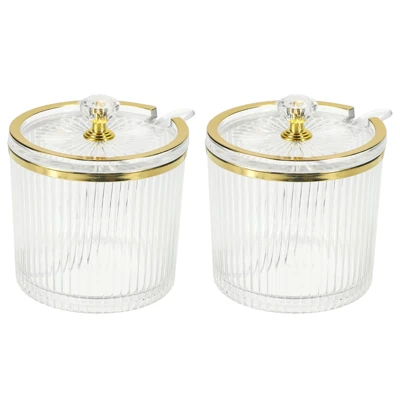 Unique Bargains Seasoning Storage Qtip Holder Dispensers With Lids And Spoons 2 Sets 8.8oz 9 Unique Bargains Seasoning Storage Qtip Holder Dispensers With Lids And Spoons 2 Sets 8.8oz - Image 7