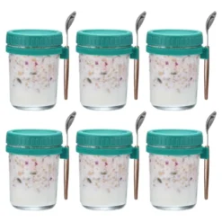 Unique Bargains Leak-Proof Durable Overnight Oats Glass Jar 6 Pcs 16 Unique Bargains Leak-Proof Durable Overnight Oats Glass Jar 6 Pcs -Kitchen Tools Shop GUEST 72aaebe2 14d2 4322 95ef 2c449621a3fa