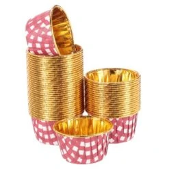 Unique Bargains Round-Grid Greaseproof Single-sided Aluminum Foil Cupcake Liners 100 Pcs 18 Unique Bargains Round-Grid Greaseproof Single-sided Aluminum Foil Cupcake Liners 100 Pcs -Kitchen Tools Shop GUEST 7430c5c5 04bb 459f 8cef b9b13a90455f