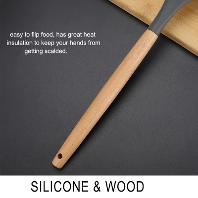 Unique Bargains Heat Resistant Kitchen Cooking Dark Gray Soup Ladle 12.4 Inch Dark Gray 1 Pc 6 Unique Bargains Heat Resistant Kitchen Cooking Dark Gray Soup Ladle 12.4 Inch Dark Gray 1 Pc - Image 4