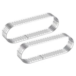 Unique Bargains Heat-Resistant Non Stick Perforated Oval Metal Pastry Rings 2 Pcs -Kitchen Tools Shop GUEST 75281a62 8da3 4ccf 9361 ffc8e5ee67d9