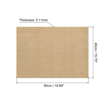 Unique Bargains Heat Resistant Non-Stick Reusable Glass Fiber Baking Mat 19.69" X 15.75" Brown 2 Pcs 3 Unique Bargains Heat Resistant Non-Stick Reusable Glass Fiber Baking Mat 19.69" X 15.75" Brown 2 Pcs