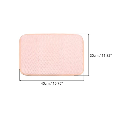 Unique Bargains Microfiber Non-Slip Quick Drying Reversible Dish Drying Mat Pink 1 Pc 3 Unique Bargains Microfiber Non-Slip Quick Drying Reversible Dish Drying Mat Pink 1 Pc