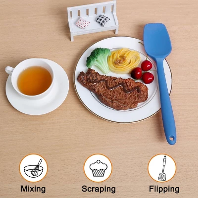 Unique Bargains Silicone Heat Resistant Non-Stick Kitchen Cooking Baking Turner Spatula 4 Unique Bargains Silicone Heat Resistant Non-Stick Kitchen Cooking Baking Turner Spatula - Image 2