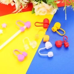Unique Bargains Silicone Straw Tips Cover Fits 8mm/0.31 Drinking Straws 10 Pcs -Kitchen Tools Shop GUEST 78dbe3fb e31f 4076 8f14 be2adaaf357c
