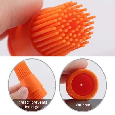 Unique Bargains Household Flexible Heat Resistant Non-stick Oil Bottle Brush Orange Green 2 Pcs 3 Unique Bargains Household Flexible Heat Resistant Non-stick Oil Bottle Brush Orange Green 2 Pcs