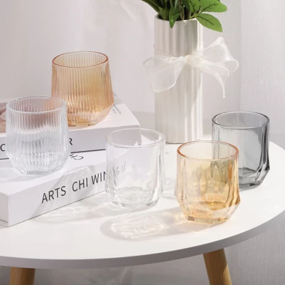 Unique Bargains Geometric Diamond Design Whiskey Glasses Drinkware 2 Pcs 5 Unique Bargains Geometric Diamond Design Whiskey Glasses Drinkware 2 Pcs - Image 3