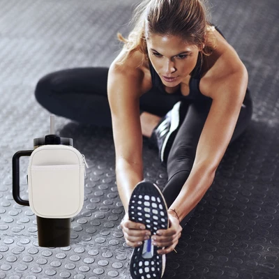 Unique Bargains Durable Water Bottle Pouch With 2 Pocket 1 Pc 4 Unique Bargains Durable Water Bottle Pouch With 2 Pocket 1 Pc - Image 3