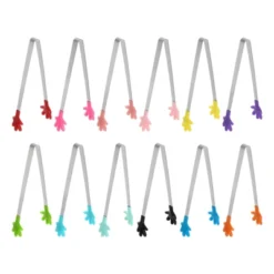 Unique Bargains Stainless Steel Silicone Tips Food Tongs 12 Pcs -Kitchen Tools Shop GUEST 7cdcbcbd 1de2 48f3 9767 8732f52b2d60