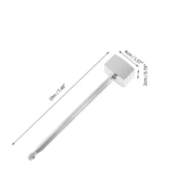Unique Bargains Square Meat Tenderizer Mallet Silver Tone 1 Pc -Kitchen Tools Shop GUEST 7f551fa7 bec2 485e 804a ff9232dd6740