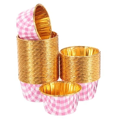 Unique Bargains Round-Grid Greaseproof Single-sided Aluminum Foil Cupcake Liners 100 Pcs 9 Unique Bargains Round-Grid Greaseproof Single-sided Aluminum Foil Cupcake Liners 100 Pcs - Image 7